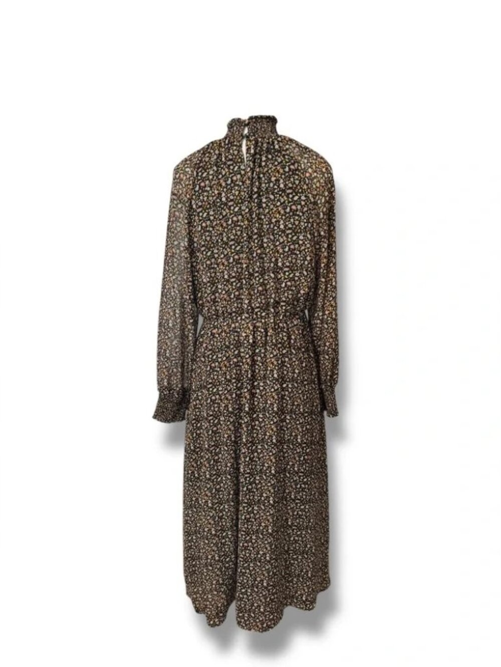 MADEWELL (Re)sourced Georgette Smocked-Neck Midi Dress in Folktale Paisley - Picture 6 of 9